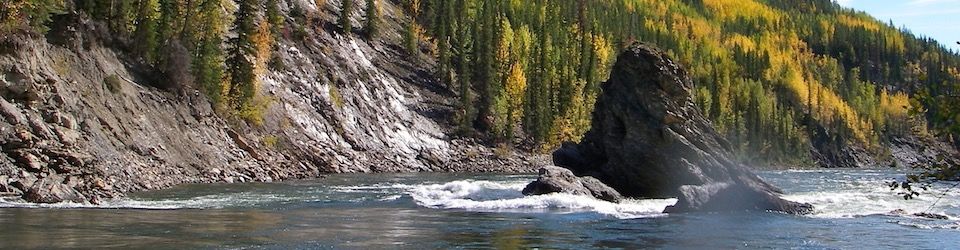 Ragged Rock on the Finlay R.